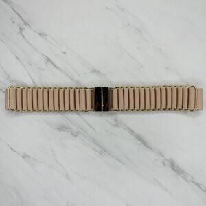 Dusty Pink Woven Stretch Cinch Belt Gold Hardware Small (S) ✨